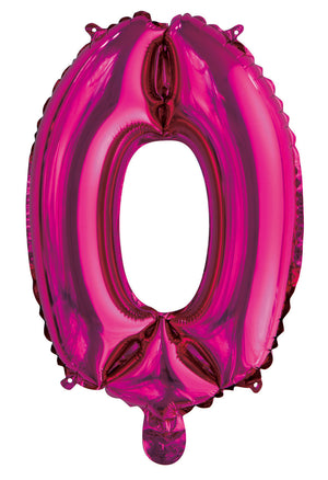 Number 1 Bright Pink Foil Balloon 35cm - Party Savers