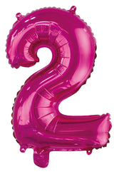 Number 9 Bright Pink Foil Balloon 35cm - Party Savers