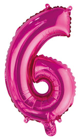 Number 9 Bright Pink Foil Balloon 35cm - Party Savers
