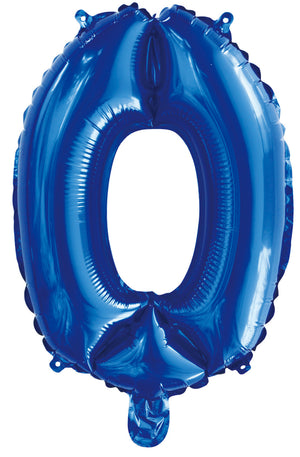 Number 1 Royal Blue Foil Balloon 35cm - Party Savers