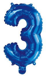 Number 2 Royal Blue Foil Balloon 35cm - Party Savers