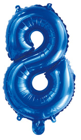 Number 0 Royal Blue Foil Balloon 35cm - Party Savers