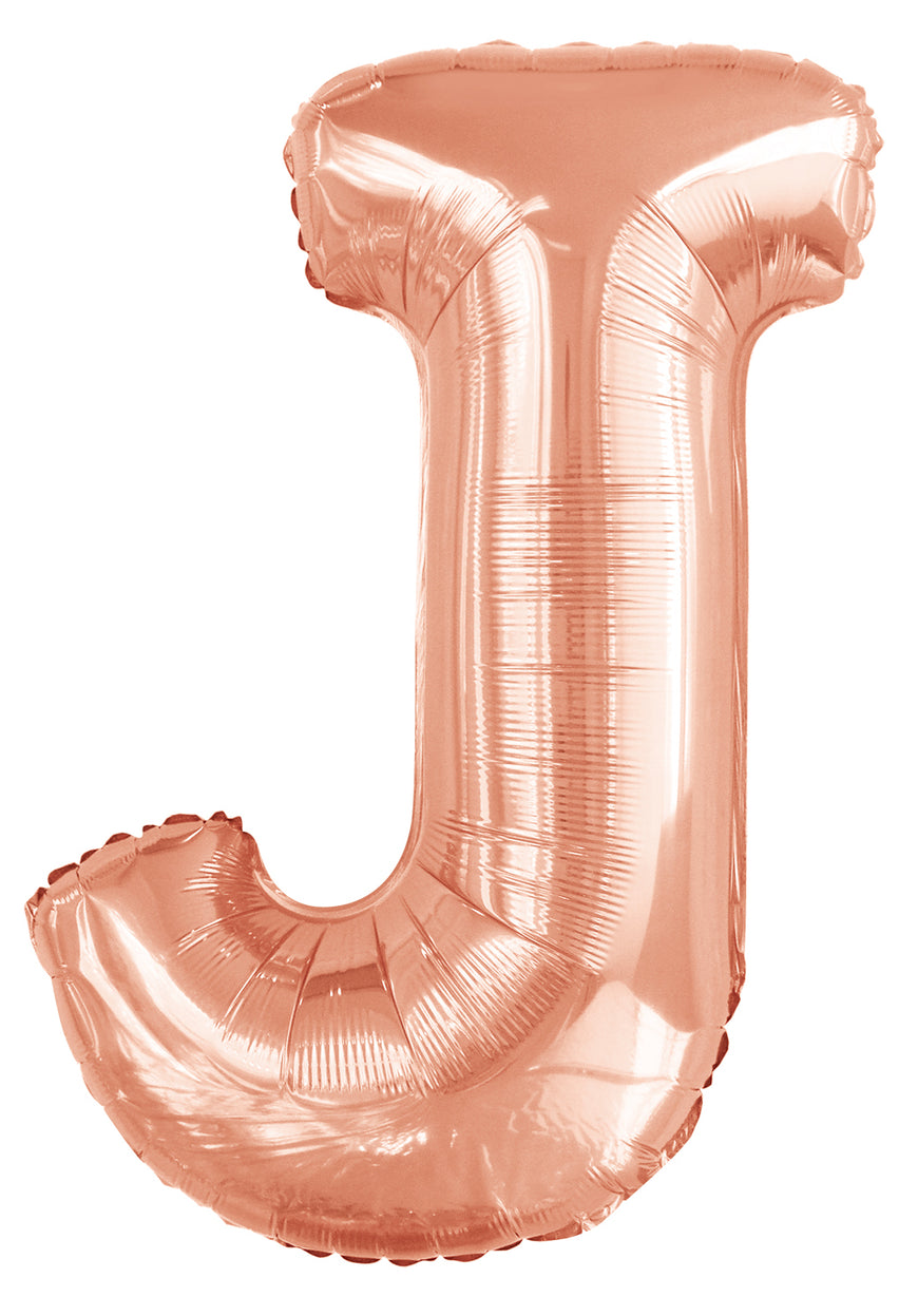 Letter A Rose Gold Foil Balloon 86cm - Party Savers