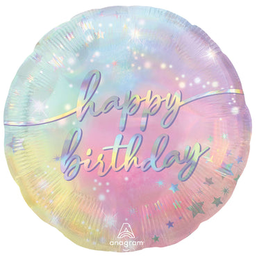 Luminous Happy Birthday Foil Balloon 45cm Each