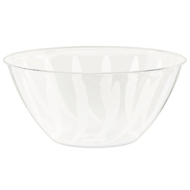 Swirl Bowl Clear - Plastic 1.8L - Party Savers