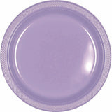 Lavender Plastic Snack Plates 18cm 20pk - Party Savers