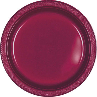 Berry Plastic Snack Plates 18cm 20pk - Party Savers