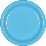 Green Plastic Snack Plates 18cm 20pk - Party Savers