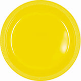 Silver Plastic Lunch Plates 23cm 20pk - Party Savers