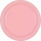 Caribbean Blue Plastic Lunch Plates 23cm 20pk - Party Savers