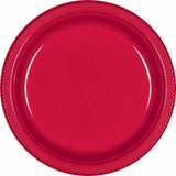 Green Plastic Lunch Plates 23cm 20pk - Party Savers