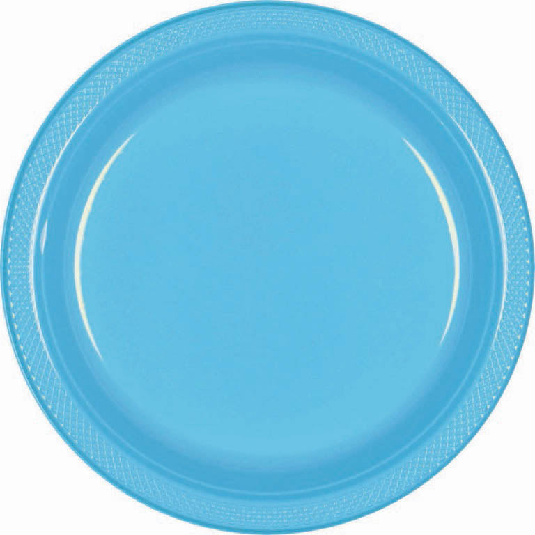 Gold Plastic Lunch Plates 23cm 20pk - Party Savers