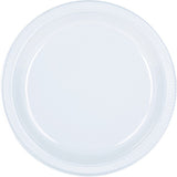 White Plastic Lunch Plates 23cm 20pk - Party Savers