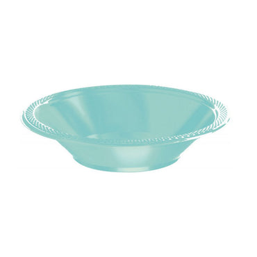 Robin Egg Bluee Plastic Bowls 355ml 20pk - Party Savers