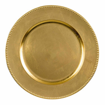 Metallic Gold Premium Charger Plate 35cm Each