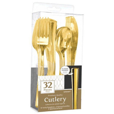 Premium Gold Cutlery Set 32pk