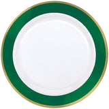 Lime Green Premium Plastic Dinner Plates 25.4cm 10pk - Party Savers