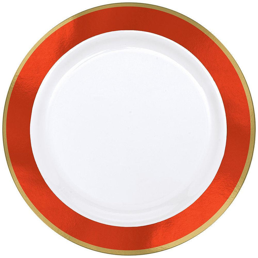 Caribbean Blue Premium Plastic Lunch Plates 19cm 10pk - Party Savers