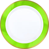 Lime Green Premium Plastic Lunch Plates 19cm 10pk - Party Savers