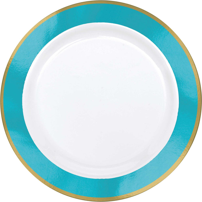 Purple Premium Plastic Lunch Plates 19cm 10pk - Party Savers