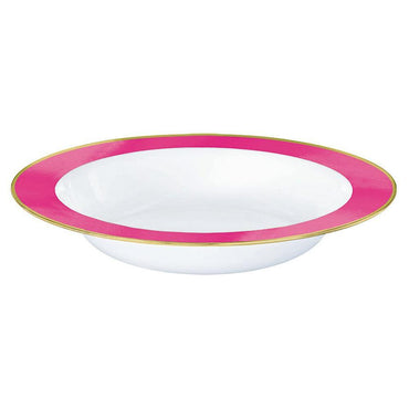 Bright Pink Premium Plastic Bowl 354ml 10pk - Party Savers
