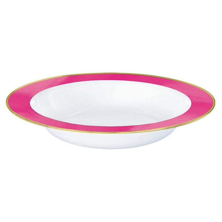 Pastel Pink Premium Plastic Bowl 354ml 10pk - Party Savers