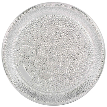 Premium Tray Silver Hammered Look 40cm Each