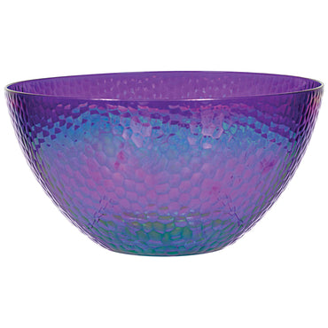 Sparkling Sapphire Plastic Serving Bowl Iridescent - Party Savers