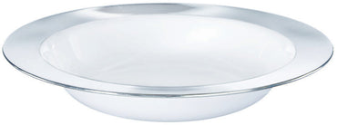 Silver Border Premium Clear Bowls 354ml 10pk