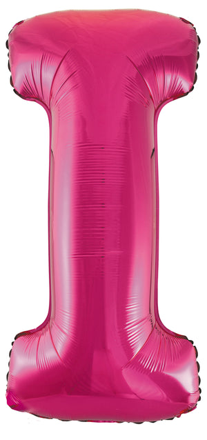 Letter X Bright Pink Foil Balloon 86cm - Party Savers