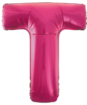 Letter X Bright Pink Foil Balloon 86cm - Party Savers