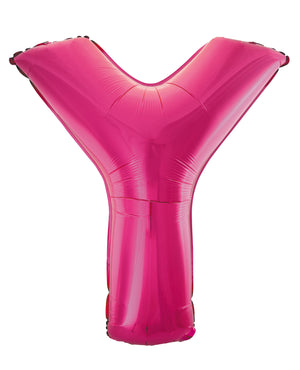 Letter A Bright Pink Foil Balloon 86cm - Party Savers