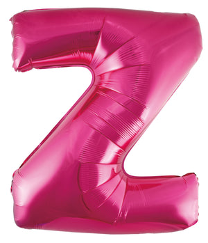 Letter X Bright Pink Foil Balloon 86cm - Party Savers