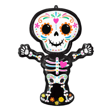 Day of the Dead Standing Skeleton Supershape 66cm x 86cm Each