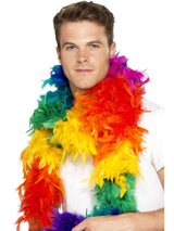Multi Coloured Feather Boa - Party Savers