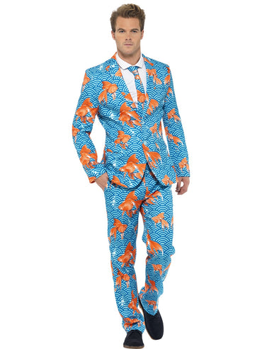 Mens Costume - Goldfish Suit - Party Savers