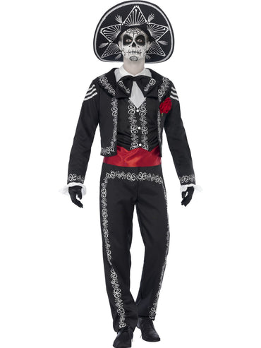 Mens Costume - Day of the Dead Señor Bones - Party Savers