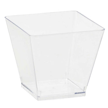 Mini Catering Cocktail Cubes Clear Plastic 59ml 40pk - Party Savers
