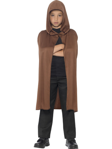Brown Cape Hooded - Party Savers
