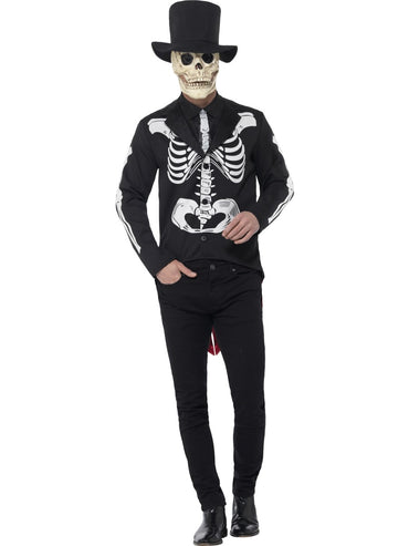 Mens Costume - Day of the Dead Señor Skeleton - Party Savers