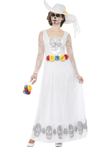 Women Costume - Day of the Dead Skeleton Bride Costume