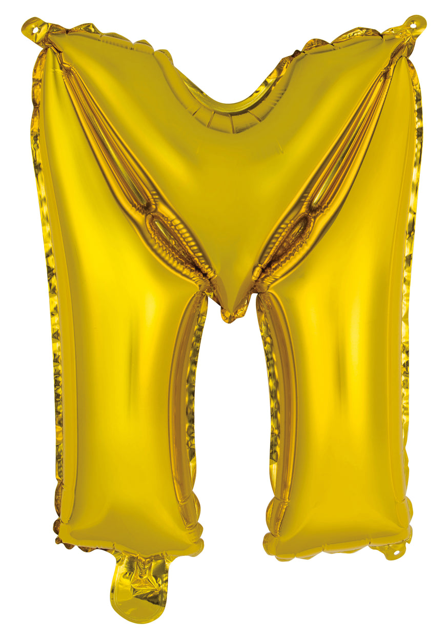 Letter A Gold Foil Balloon 35cm - Party Savers