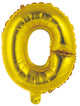 Letter O Gold Foil Balloon 35cm - Party Savers