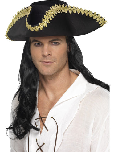 Black Pirate Hat - Party Savers
