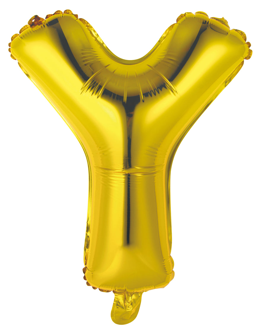 Letter A Gold Foil Balloon 35cm - Party Savers