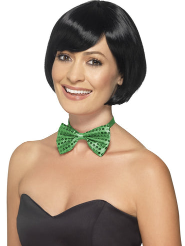 Green Sequin Bow Tie - Party Savers