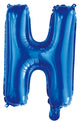 Letter H Royal Blue Foil Balloon 35cm - Party Savers