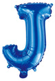 Letter J Royal Blue Foil Balloon 35cm - Party Savers