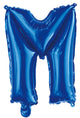 Letter M Royal Blue Foil Balloon 35cm - Party Savers