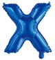 Letter X Royal Blue Foil Balloon 35cm - Party Savers